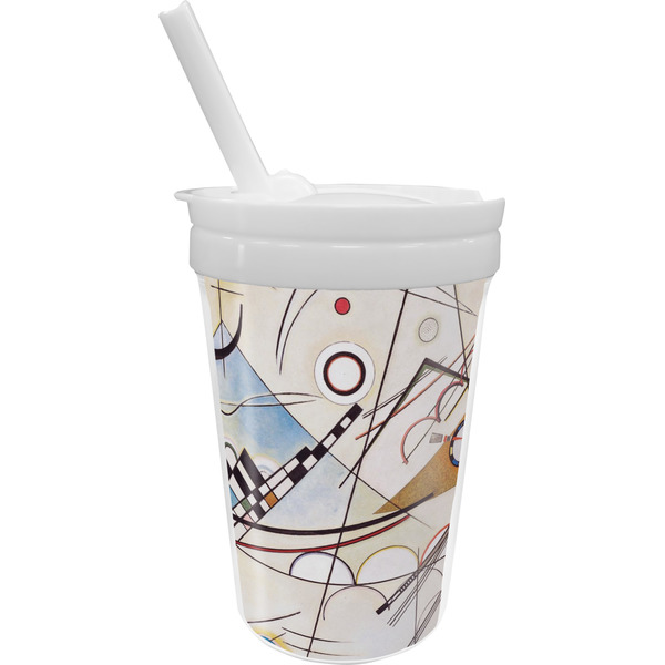 Custom Kandinsky Composition 8 Sippy Cup with Straw