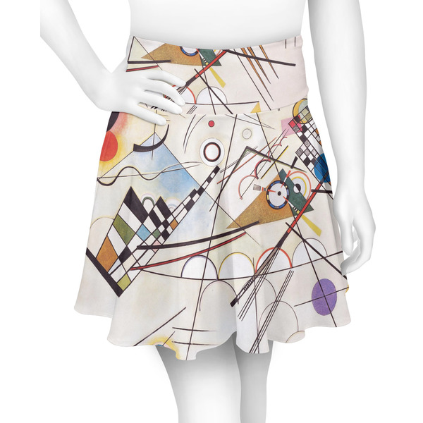 Custom Kandinsky Composition 8 Skater Skirt - Small