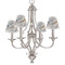 Kandinsky Composition 8 Small Chandelier Shade - LIFESTYLE (on chandelier)