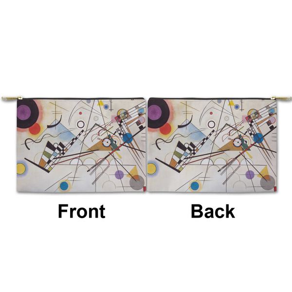 Kandinsky Composition 8 Small Zipper Pouch Approval (Front and Back)