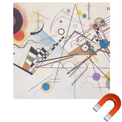 Kandinsky Composition 8 Square Car Magnet - 10"