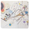 Kandinsky Composition 8 Square Coaster Rubber Back - Single