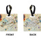 Kandinsky Composition 8 Square Luggage Tag (Front + Back)