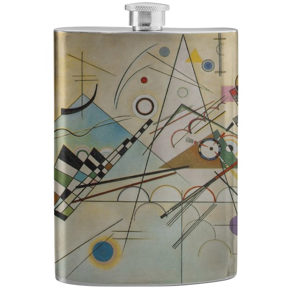 Custom Kandinsky Composition 8 Stainless Steel Flask