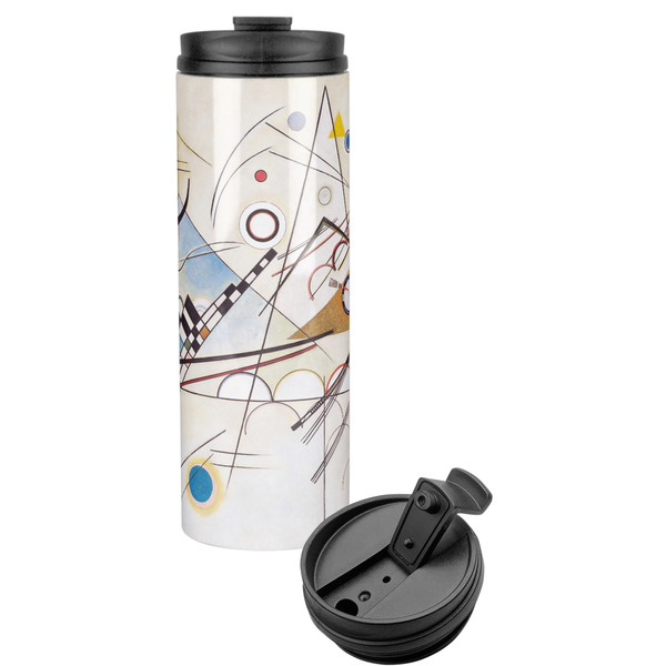 Custom Kandinsky Composition 8 Stainless Steel Skinny Tumbler