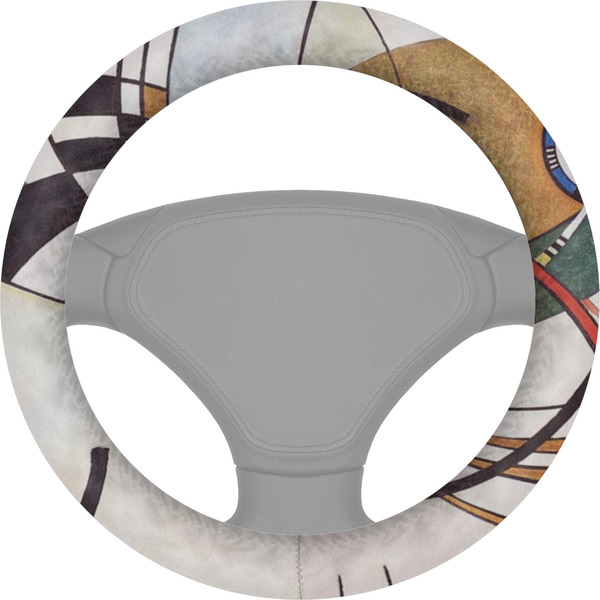 Custom Kandinsky Composition 8 Steering Wheel Cover