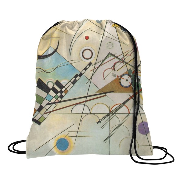 Custom Kandinsky Composition 8 Drawstring Backpack - Medium