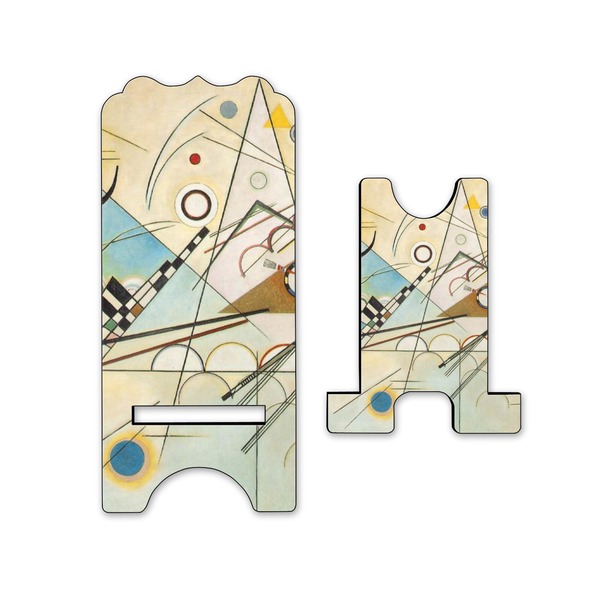 Kandinsky Composition 8 Stylized Phone Stand - Front & Back - Small