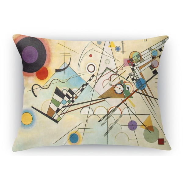 Custom Kandinsky Composition 8 Rectangular Throw Pillow Case - 12"x18"