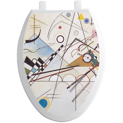 Kandinsky Composition 8 Toilet Seat Decal - Elongated