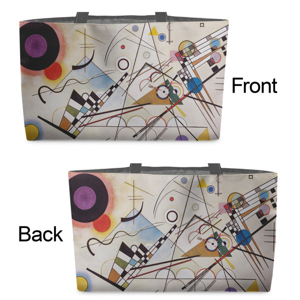 Kandinsky Composition 8 Tote w/Black Handles - Front & Back Views