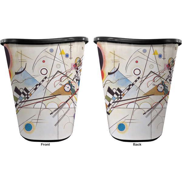 Kandinsky Composition 8 Trash Can Black - Front and Back - Apvl
