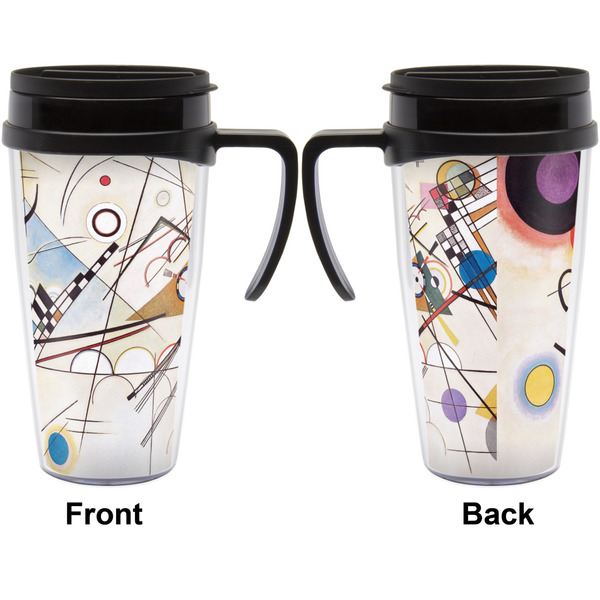 Kandinsky Composition 8 Travel Mug with Black Handle - Approval
