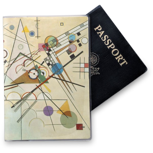 Custom Kandinsky Composition 8 Vinyl Passport Holder