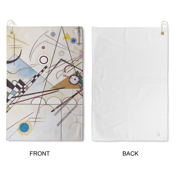 Kandinsky Composition 8 Waffle Weave Golf Towel - Approval
