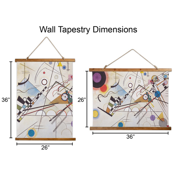 Kandinsky Composition 8 Wall Hanging Tapestries - Parent/Sizing