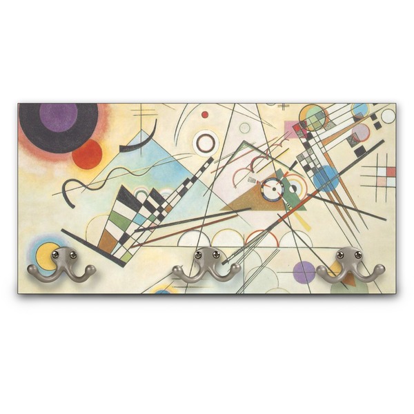 Custom Kandinsky Composition 8 Wall Mounted Coat Rack