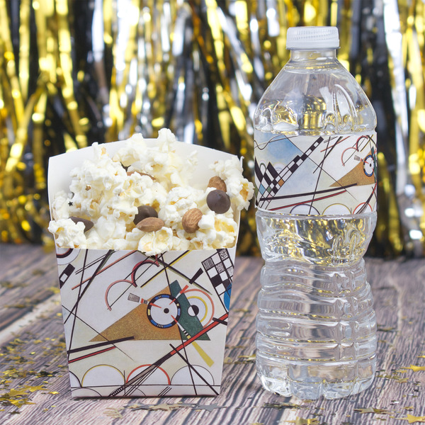 Kandinsky Composition 8 Water Bottle Label - w/ Favor Box