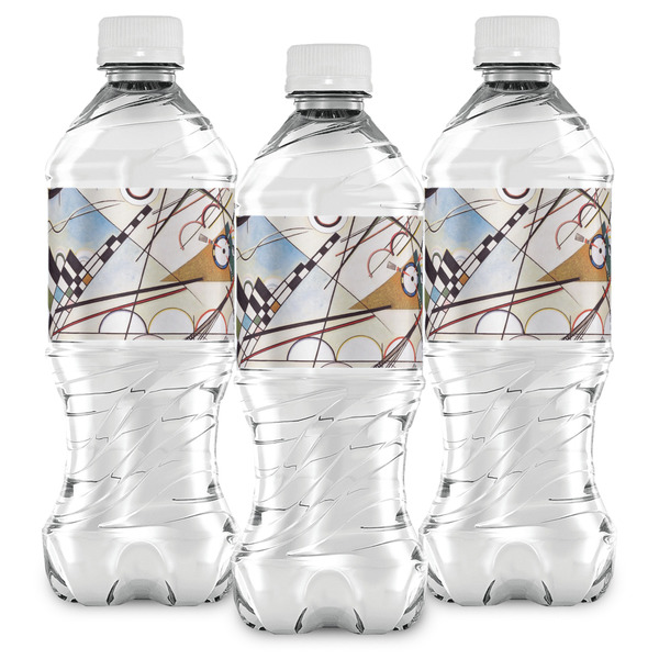 Kandinsky Composition 8 Water Bottle Labels - Front View