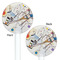 Kandinsky Composition 8 White Plastic 5.5" Stir Stick - Double Sided - Round - Front & Back