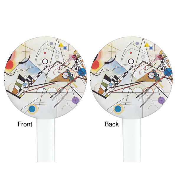 Kandinsky Composition 8 White Plastic 7" Stir Stick - Double Sided - Round - Front & Back