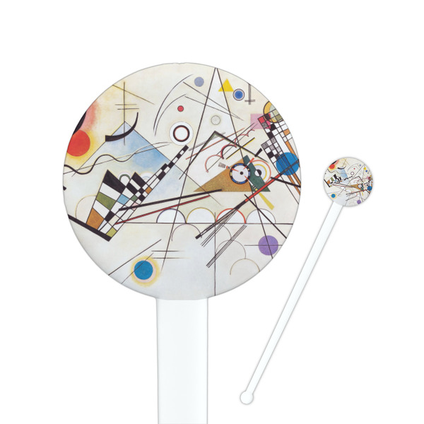Custom Kandinsky Composition 8 Round Plastic Stir Sticks