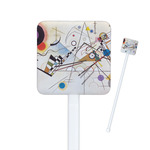 Kandinsky Composition 8 Square Plastic Stir Sticks