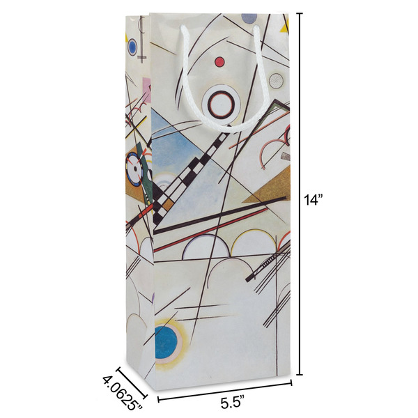 Kandinsky Composition 8 Wine Gift Bag - Dimensions
