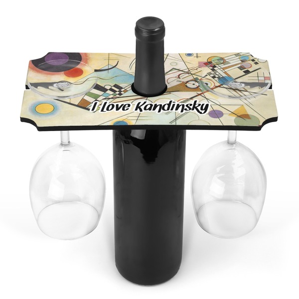 Custom Kandinsky Composition 8 Wine Bottle & Glass Holder