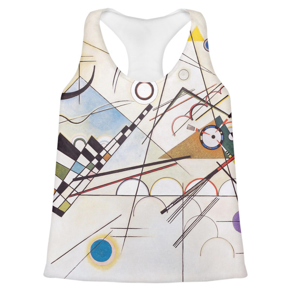 Custom Kandinsky Composition 8 Womens Racerback Tank Top