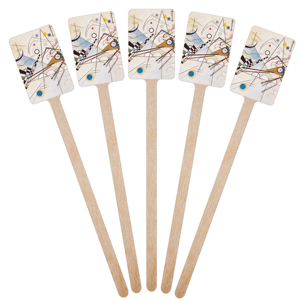 Kandinsky Composition 8 Wooden 6.25" Stir Stick - Rectangular - Fan View