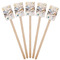 Kandinsky Composition 8 Wooden 6.25" Stir Stick - Rectangular - Fan View