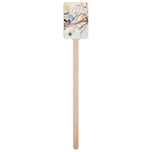 Kandinsky Composition 8 Wooden 6.25" Stir Stick - Rectangular - Single Stick
