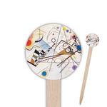 Kandinsky Composition 8 6" Round Wooden Food Picks - Single Sided