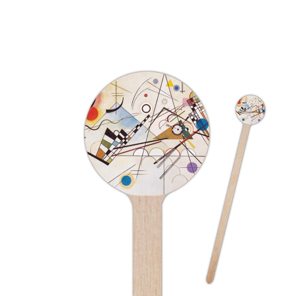 Custom Kandinsky Composition 8 Round Wooden Stir Sticks