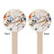 Kandinsky Composition 8 Wooden 6" Stir Stick - Round - Double Sided - Front & Back