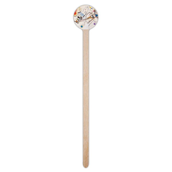 Kandinsky Composition 8 Wooden 7.5" Stir Stick - Round - Single Stick