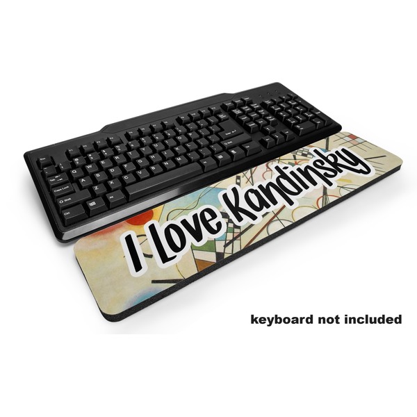 Custom Kandinsky Composition 8 Keyboard Wrist Rest