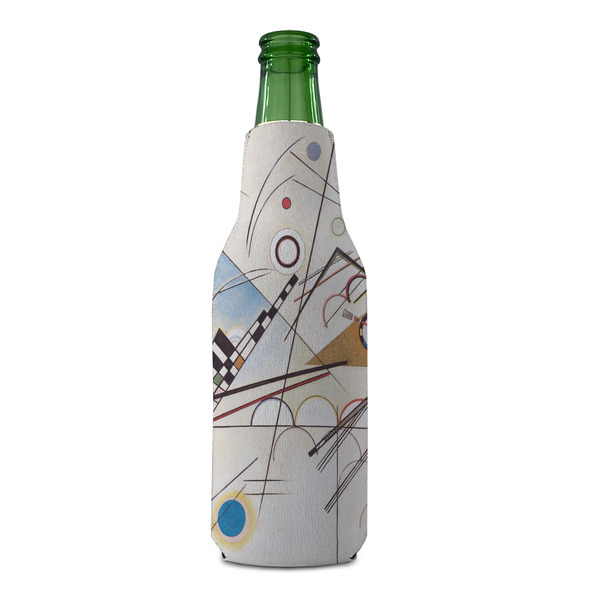 Kandinsky Composition 8 Zipper Bottle Cooler - FRONT (bottle)