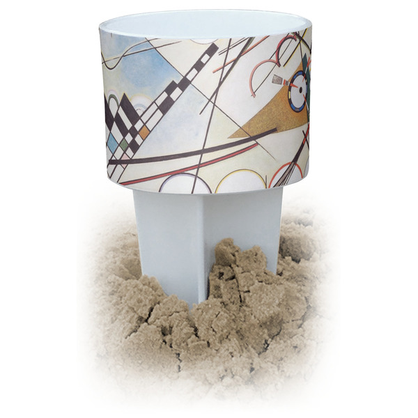 Custom Kandinsky Composition 8 Beach Spiker Drink Holder