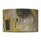 The Kiss (Klimt) - Lovers 12" Drum Lampshade - FRONT (Fabric)
