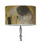 The Kiss (Klimt) - Lovers 12" Drum Lampshade - ON STAND (Poly Film)