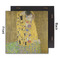The Kiss (Klimt) - Lovers 12x12 Wood Print - Front & Back View
