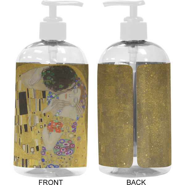 The Kiss (Klimt) - Lovers 16 oz Plastic Liquid Dispenser- Approval- White
