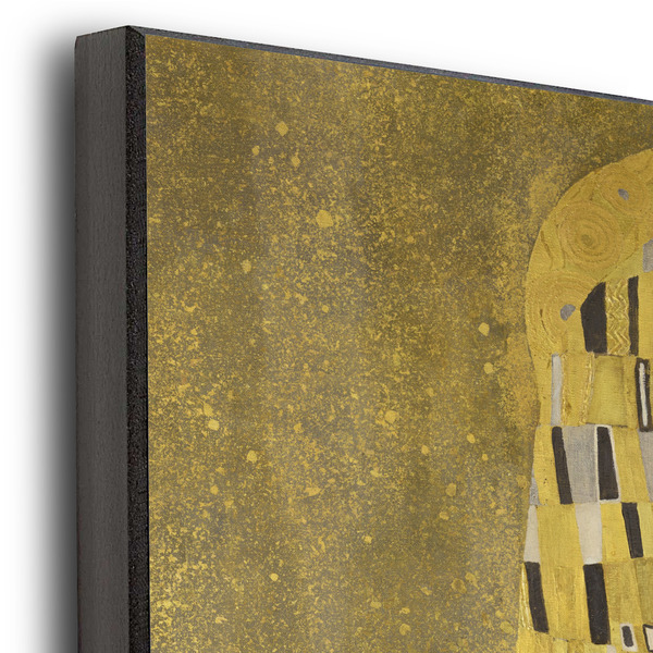 The Kiss (Klimt) - Lovers 16x20 Wood Print - Closeup