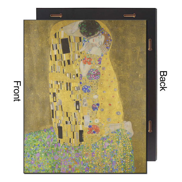The Kiss (Klimt) - Lovers 16x20 Wood Print - Front & Back View