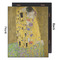 The Kiss (Klimt) - Lovers 16x20 Wood Print - Front & Back View