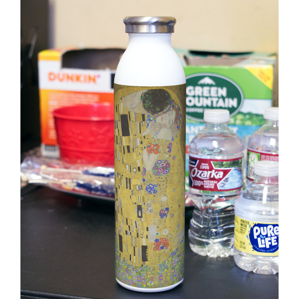 The Kiss (Klimt) - Lovers 20oz Water Bottles - Full Print - In Context