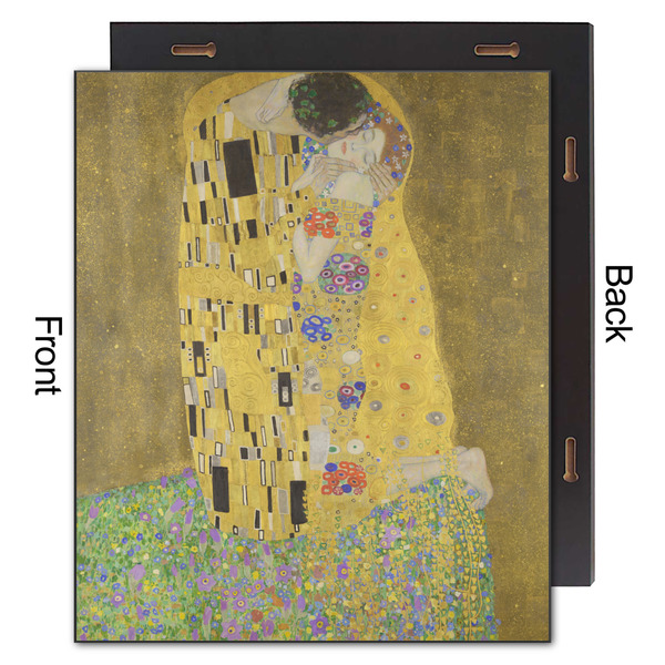 The Kiss (Klimt) - Lovers 20x24 Wood Print - Front & Back View