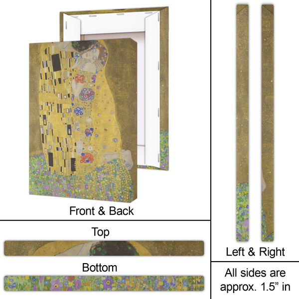 The Kiss (Klimt) - Lovers 20x30 - Canvas Print - Approval